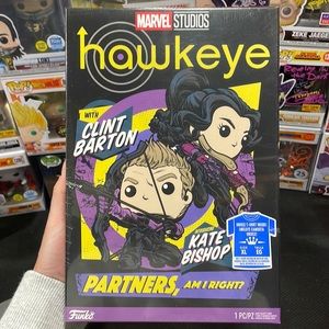 NIB FUNKO POP TEE HAWKEYE